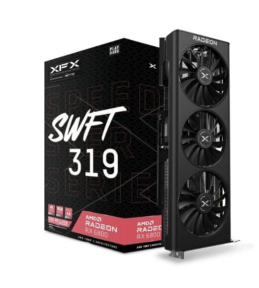 XFX Speedster SWFT 319 AMD Radeon RX 6800 Core (RX-68XLAQFD9) hind ja info | Videokaardid | hansapost.ee