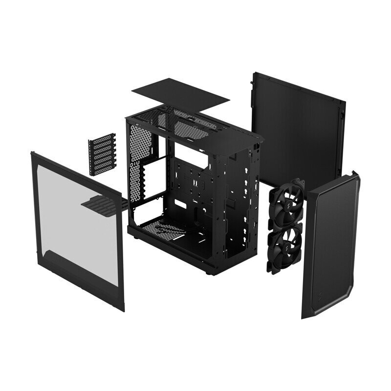 Fractal Design Focus 2 Black TG Clear Tint price and information | Arvutikorpused | hansapost.ee