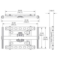 Vogel's 7368520, 37-68" цена и информация | Кронштейны для монитора | hansapost.ee