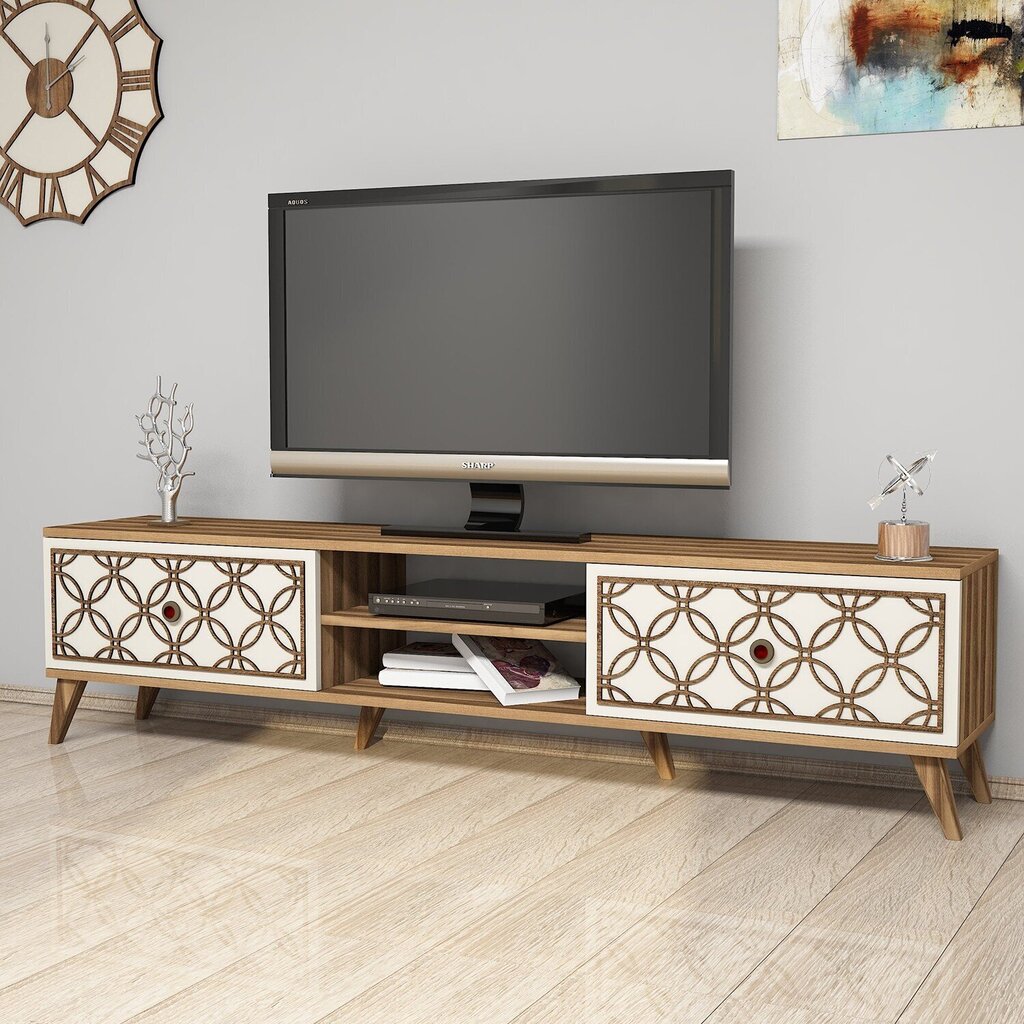 TV-laud Kalune Design 845, 180 cm, pruun/beež värv цена и информация | Televiisori alused | hansapost.ee