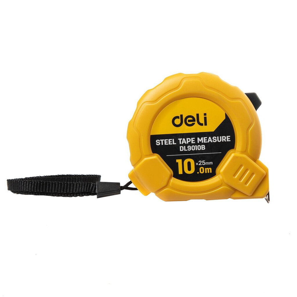 Mõõdulint Deli Tools EDL9010B, 10 m/ 25 mm hind ja info | Käsitööriistad | hansapost.ee