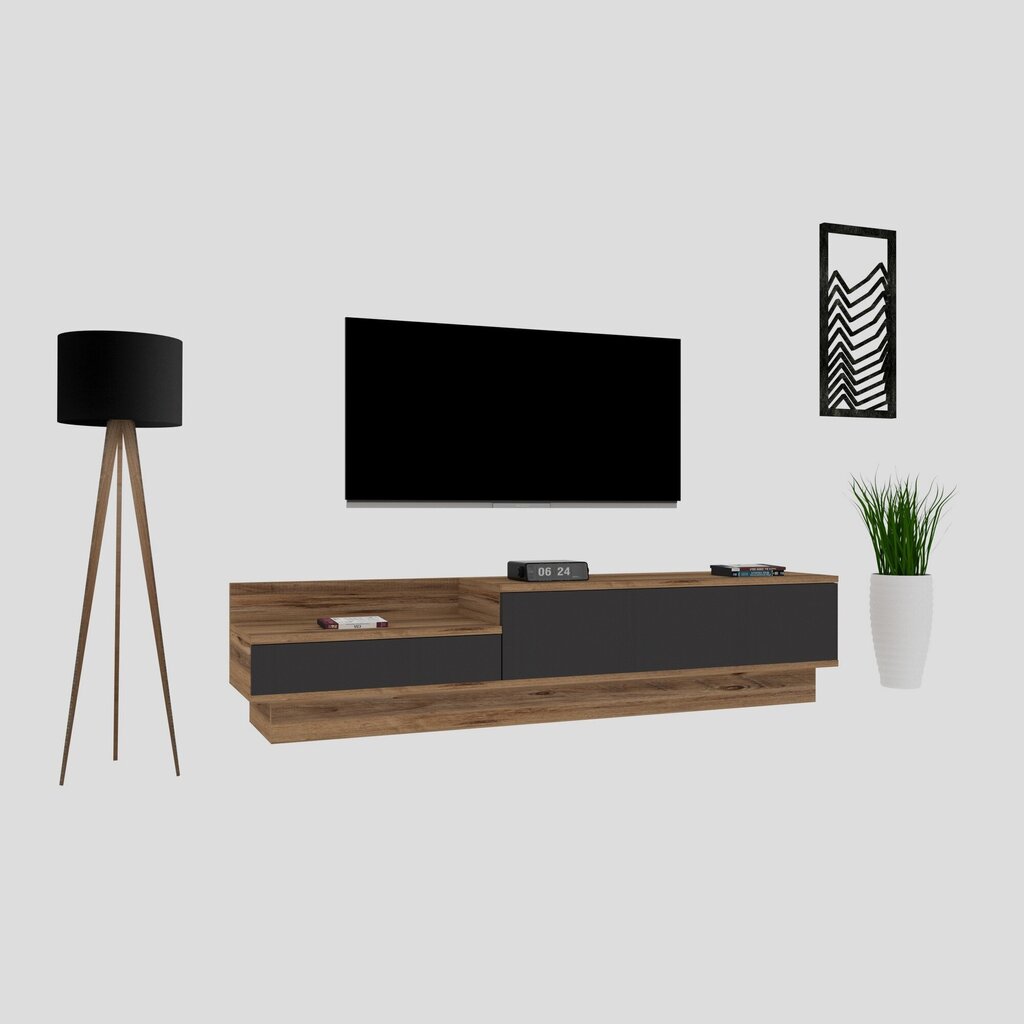 TV-laud Kalune Design 835, 160 cm, hall цена и информация | Televiisori alused | hansapost.ee