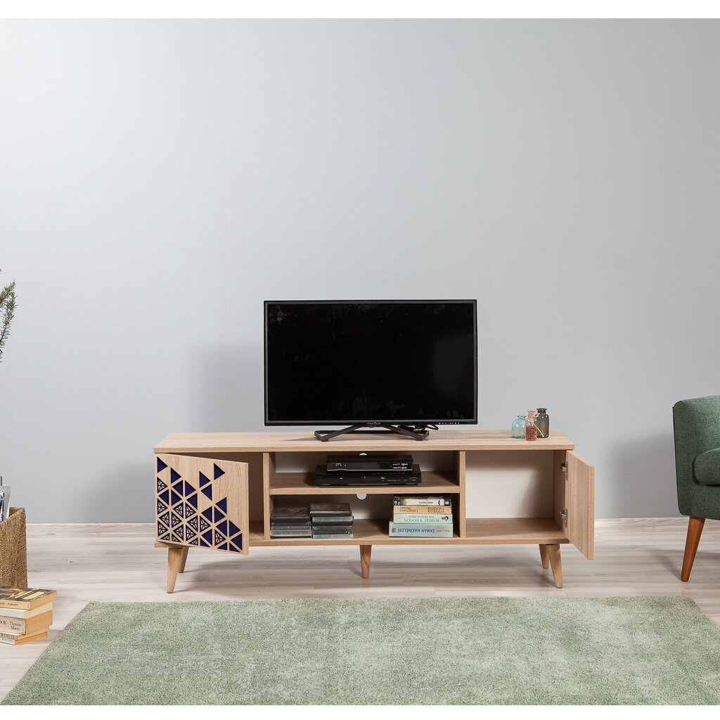 TV-laud Kalune Design 863(I), sinine/tamme värv hind ja info | Televiisori alused | hansapost.ee