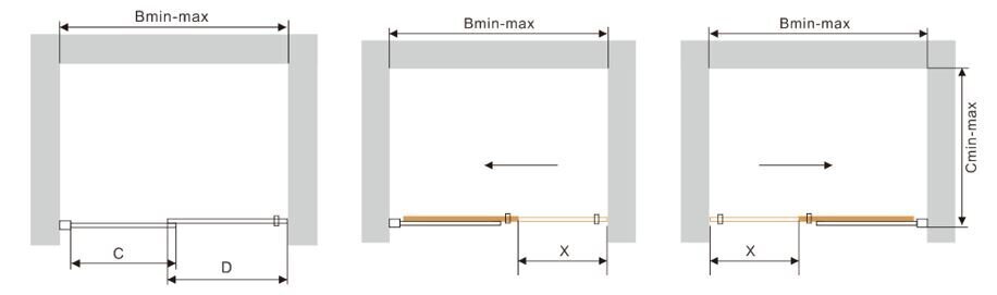 Defektiga toode. Duši lükanduks Mexen Omega, 8 mm, 100,110,120,130,140,150,140x190 cm kuldne hind ja info | Defektiga tooted | hansapost.ee