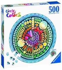 Pusle Ravensburger Colors Candy, 500 tk hind ja info | Pusled lastele ja täiskasvanutele | hansapost.ee