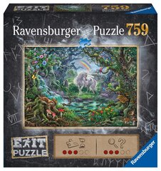 Pusle Ravensburger Exit Vinegaris/Unicorn, 15030, 759 tk hind ja info | Pusled lastele ja täiskasvanutele | hansapost.ee