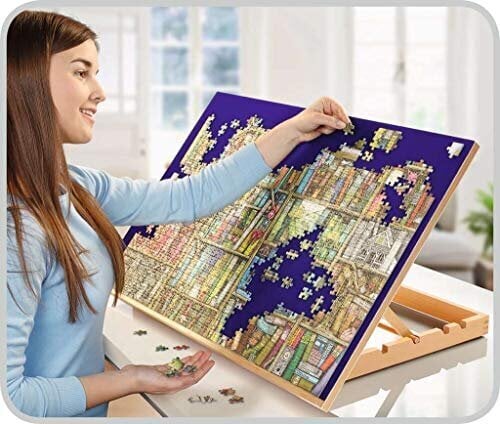 Puidust molbert puslede jaoks Ravensburger kuni 1000 tk цена и информация | Pusled lastele ja täiskasvanutele | hansapost.ee