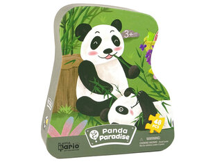 Pusle mängus LeanToys Panda Forest 48 tk hind ja info | Pusled lastele ja täiskasvanutele | hansapost.ee