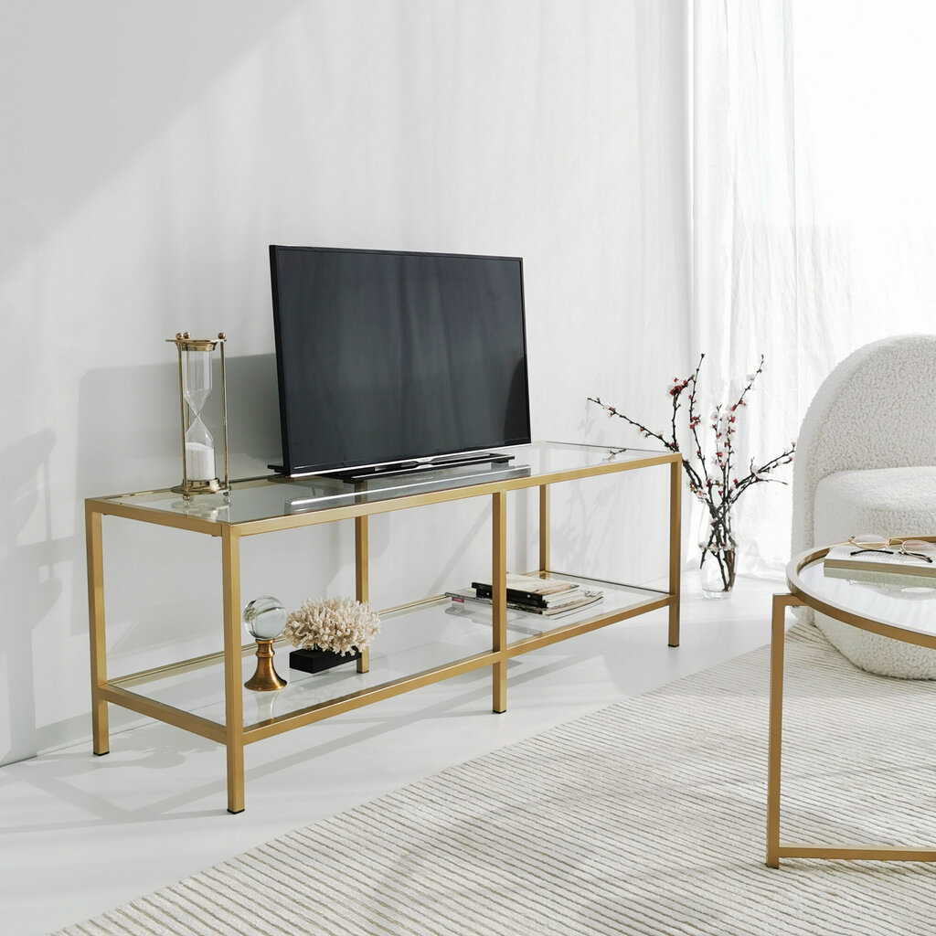 TV-laud Kalune Design Basic TV501, kuldset värvi цена и информация | Televiisori alused | hansapost.ee