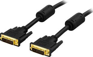 Deltaco, DVI-D, 10 м цена и информация | Кабели и провода | hansapost.ee