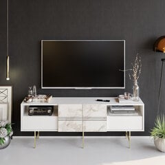 ТВ столик Kalune Design Derin, белый цена и информация | Тумбы под телевизор | hansapost.ee