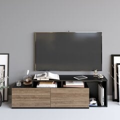 ТВ стол Kalune Design Nexera, черный/коричневый цена и информация | Тумбы под телевизор | hansapost.ee