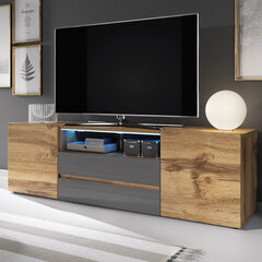 ТВ-столик Selsey Bros, серый/коричневый цена и информация | Тумбы под телевизор | hansapost.ee