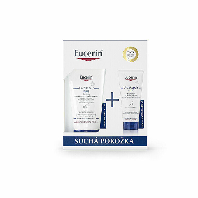 Nahahoolduskomplekt Eucerin UreaRepair Plus: kätekreem, 75 ml + jalakreem, 10 ml цена и информация | Kehakreemid, kehaõlid ja losjoonid | hansapost.ee