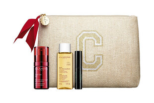 Näohooldustoodete kinkekomplekt Clarins Total Eye Lift Gift Set naistele: silmaümbruskreem Total Eye Lift, 15 ml + meigieemaldusõli Total Clean sing Oil, 50 ml + ripsmetušš Supra Lift & Curl, 3 ml + kosmeetikakott цена и информация | Кремы для лица | hansapost.ee