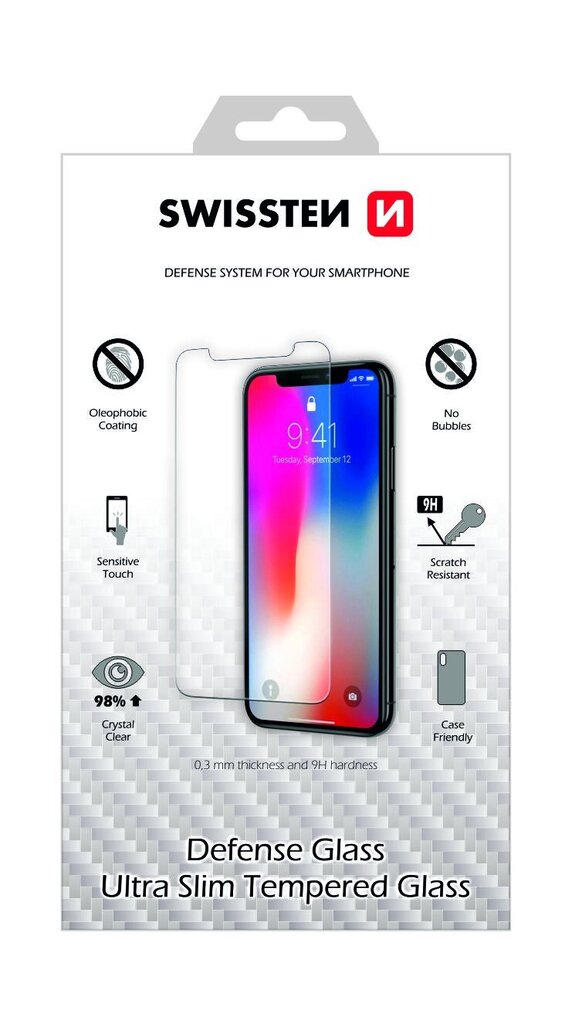 Swissten Ultra Slim Tempered Glass Premium 9H Screen Protector Apple iPhone 11 Pro hind ja info | Ekraani kaitseklaasid ja kaitsekiled | hansapost.ee