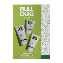Näohoolduskomplekt Bulldog Original Skincare Trio Set meestele: niisutav kreem, 100 ml + näopesuvahend, 100 ml + habemeajamisgeel, 175 ml hind ja info | Näokreemid | hansapost.ee