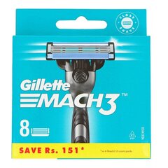 Набор лезвий для бритвы Gillette Mach 3, 8 штук цена и информация | Средства для бритья и косметика | hansapost.ee
