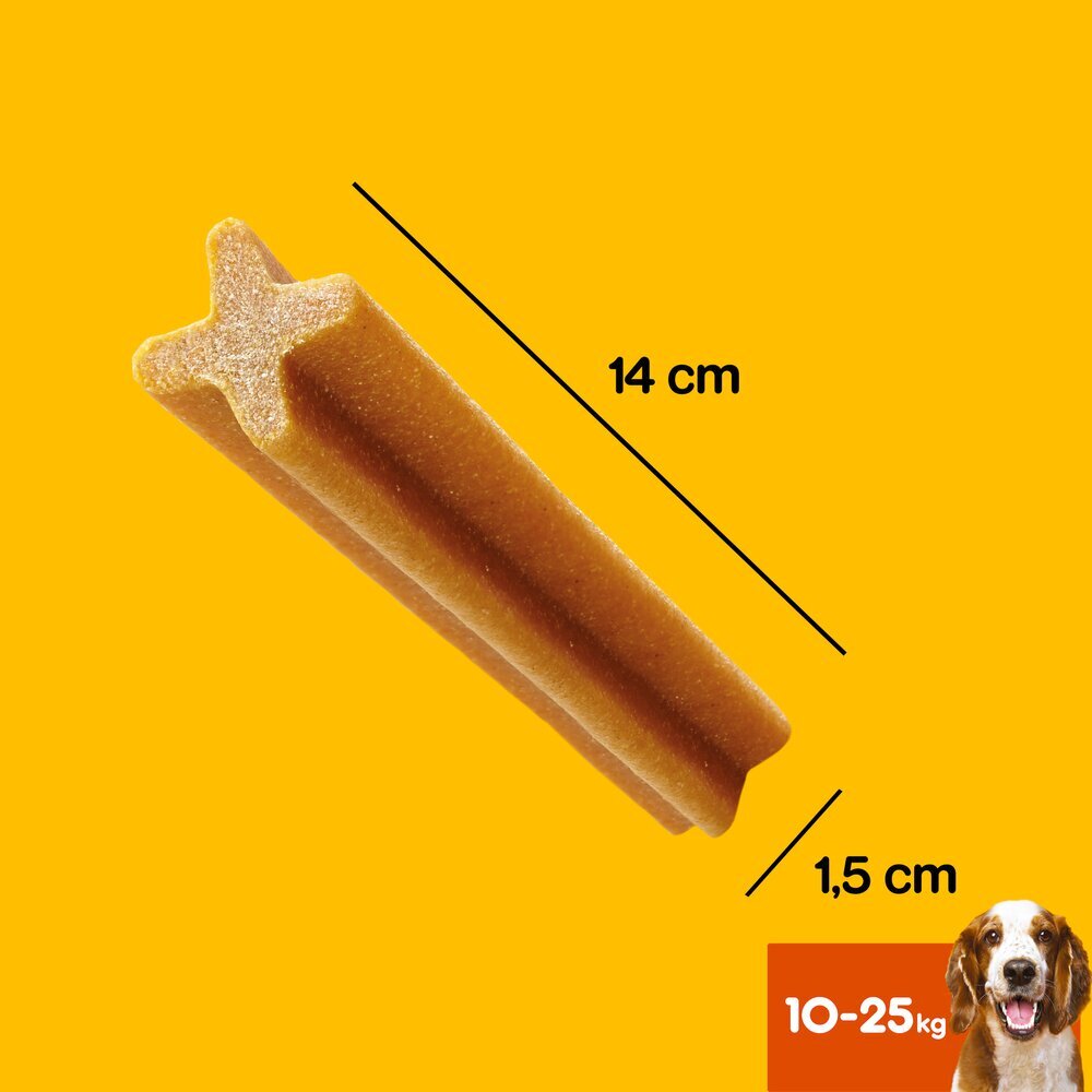 Pedigree Dentastix keskmist tõugu koertele, 16x180 g hind ja info | Koerte maiused | hansapost.ee