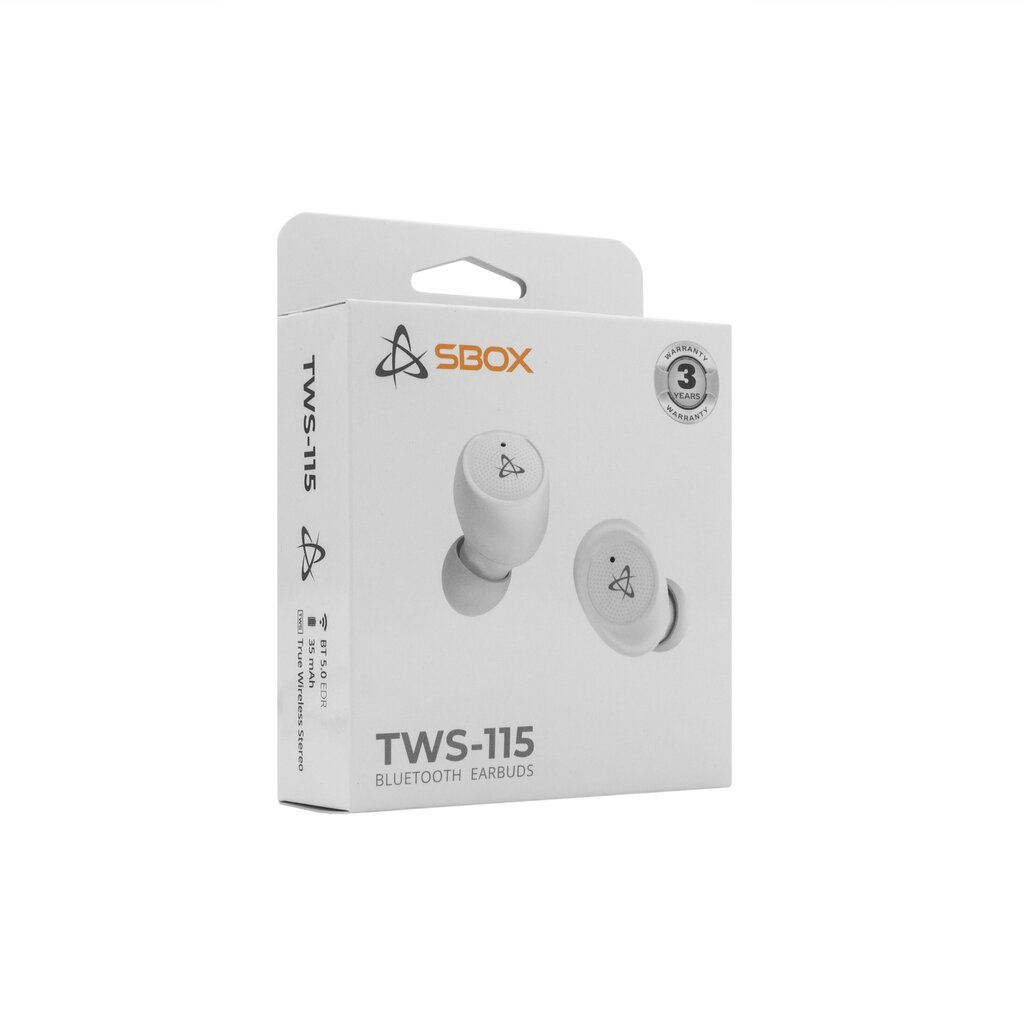 Sbox EB-TWS115, valge hind ja info | Kõrvaklapid | hansapost.ee