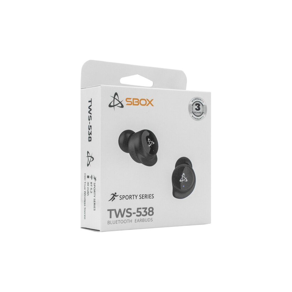 Sbox EB-TWS538, must цена и информация | Kõrvaklapid | hansapost.ee