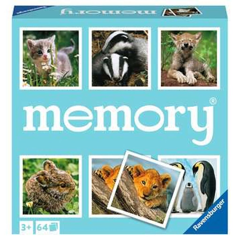 Mälumäng Ravensburger Grand Memory Theme: Small animals, EN hind ja info | Lauamängud ja mõistatused perele | hansapost.ee