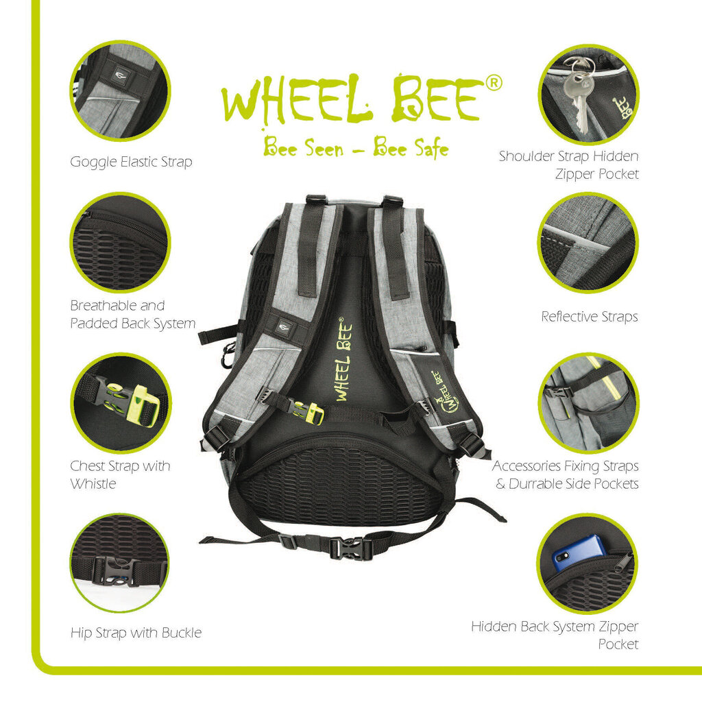 Seljakott Wheel Bee Revoliution, 30l, sinine hind ja info | Spordikotid ja seljakotid | hansapost.ee