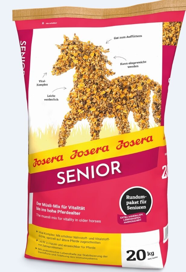 Josera Senior Pferd vanematele hobustele, 20 kg hind ja info | Loomasööt | hansapost.ee