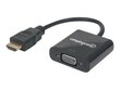 Manhattan, HDMI/VGA, 30 cm price and information | USB adapterid ja jagajad | hansapost.ee