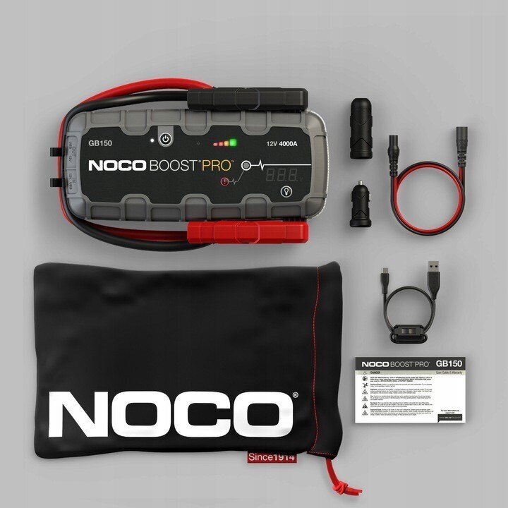 Käivitusseade Noco GB150 Boost 12V 3000A Jump Starter integreeritud 12V/USB akuga цена и информация | Auto akulaadijad | hansapost.ee