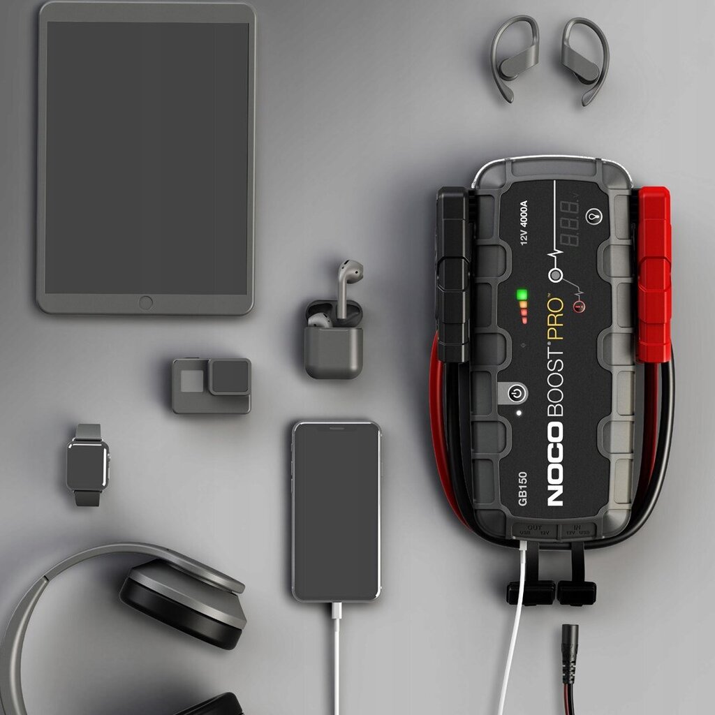 Käivitusseade Noco GB150 Boost 12V 3000A Jump Starter integreeritud 12V/USB akuga цена и информация | Auto akulaadijad | hansapost.ee