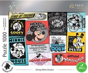 Пазл Trefl Prime UFT Disney Retro плакаты, 1000 деталей цена и информация | Пазлы | hansapost.ee