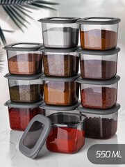 Hermia puistetoodete konteiner, 0,55 l, 12 tk. price and information | Food storage containers | hansapost.ee