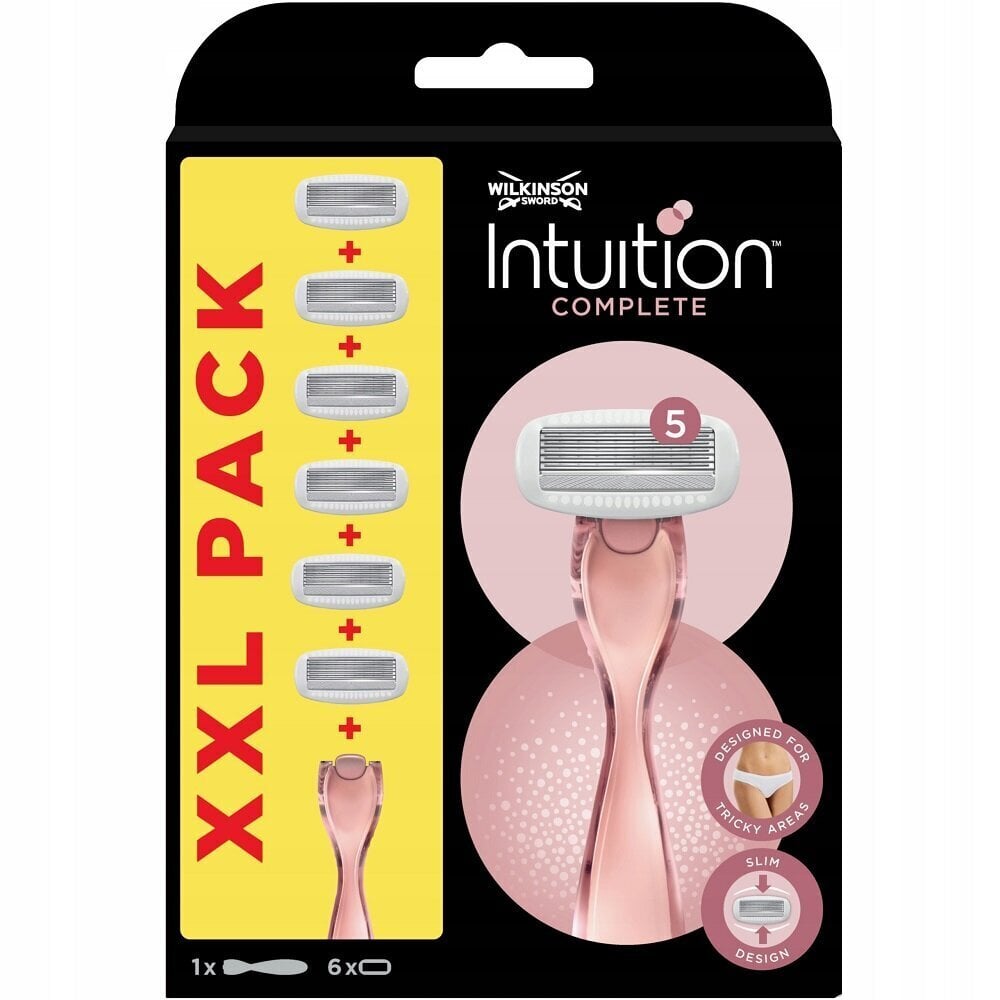 Raseerija + 6 raseerimispead naistele Wilkinson Sword Intuition Complete цена и информация | Raseerimisvahendid | hansapost.ee