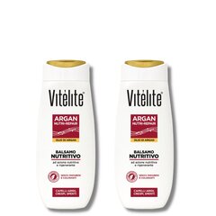 Питательный восстанавливающий бальзам для волос с арганом Vitelite Argan, 2x250 мл цена и информация | Шампуни | hansapost.ee