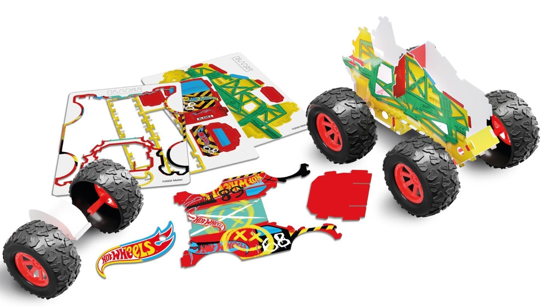 Maker Kitz Bladez Hot Wheels Monster Truck kokkupandav hind ja info | Klotsid ja konstruktorid | hansapost.ee