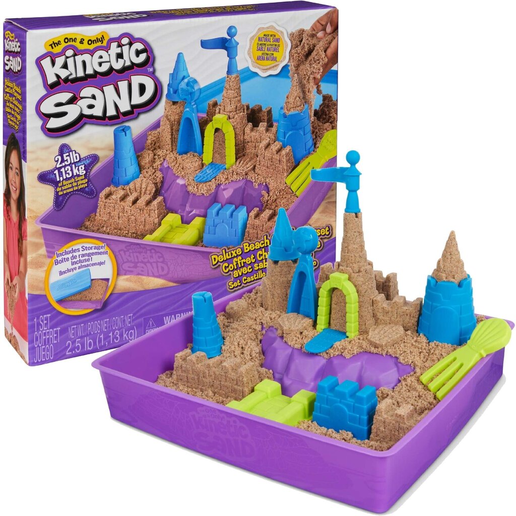 Rannalinnuse komplekt Kinetic Sand vormid salv ja tarvikud hind ja info | Kunstitarbed, voolimise tarvikud | hansapost.ee