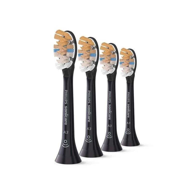 Extra brushes Philips, A3 Premium All-in One 4pcs, black цена и информация | Elektriliste hambaharjade otsikud | hansapost.ee