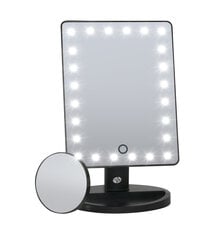 RIO Beauty MMSP 24 LED-Meigipeegel 10x Suurendava Peegliga цена и информация | Косметички, косметические зеркала | hansapost.ee