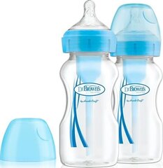 Lutipudel Dr. Brown's Options+ WB92602, 0+ kuud, 270 ml, 2 tk. price and information | Baby bottles and accessories | hansapost.ee