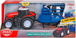 Interaktiivne traktor põllumajanduslik sõiduk koos haagisega + lehma figuur Valgus Heli hind ja info | Mänguasjad poistele | hansapost.ee