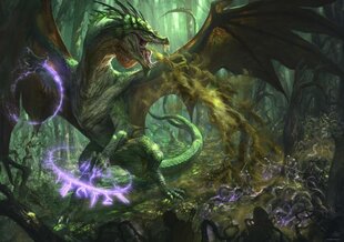 Puzzle Green Dragon Trefl 1000 tk Dungeons & Dragons hind ja info | Pusled lastele ja täiskasvanutele | hansapost.ee