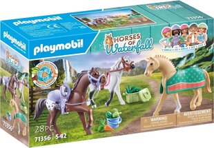 71356 Playmobil® Horses of Waterfall 3 hobust koos tarvikutega hind ja info | Klotsid ja konstruktorid | hansapost.ee