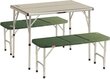 Laua ja pingi komplekt Coleman Pack-Away Table For 4, roheline, 90 x 39 x 9 cm hind ja info | Matkamööbel | hansapost.ee