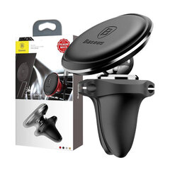 Car Mount Holder Baseus Magnetic Air Vent Black OS hind ja info | Telefonihoidjad | hansapost.ee