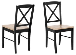 2-tooli komplekt Elvira, must hind ja info | Köögitoolid, söögitoolid | hansapost.ee