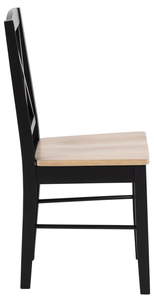 2-tooli komplekt Elvira, must hind ja info | Köögitoolid, söögitoolid | hansapost.ee