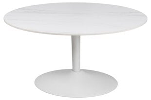 Кофейный столик Malta, 90х90 см, белый цена и информация | Журнальные столики | hansapost.ee