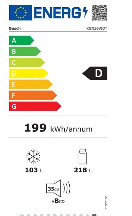 Bosch KGN36VIDT цена и информация | Külmkapid-külmikud | hansapost.ee