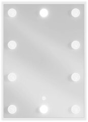 Vannitoa peegel Mexen Dona koos Led valgustusega, 50 x 70 cm, hõbedane hind ja info | Peeglid vannituppa | hansapost.ee